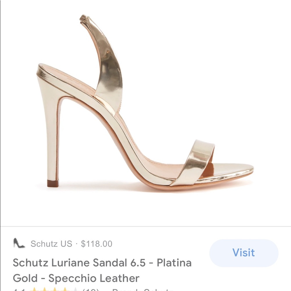 Gold Luriane Slingbacks - Picture 2 of 11